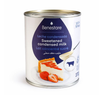 Benestare Sweetened Condensed Milk молоко сгущенное с сахаром 370 г Испания - фото | Сирна Карта