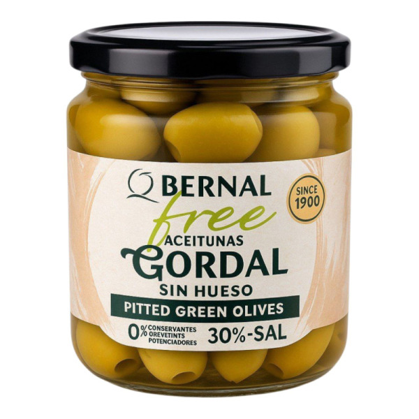 Купить Зелёные оливки без косточек Gordal Bernal — крупный испанский деликатес премиум-класса!  100% натуральные, с пониженным содержанием соли и без консервантов. — премиальные Оливки · Маслины от Cheese Map™ Украина