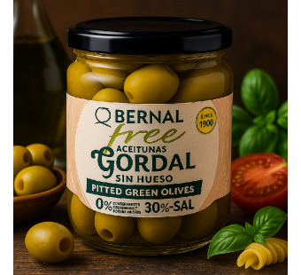 Купить Зелёные оливки без косточек Gordal Bernal — крупный испанский деликатес премиум-класса!  100% натуральные, с пониженным содержанием соли и без консервантов. — премиальные Оливки · Маслины от Cheese Map™ Украина