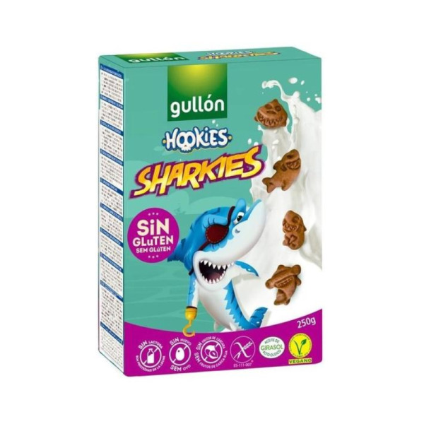 Купить Безглютеновое печенье для детей Hookies Sharkies Gullón – вкусное приключение с акулой из Испании! ¶Идеальный вкус, отличная текстура, оптимальная цена – забота о детях в каждой упаковке! — премиальные Печенье · Вафли от Cheese Map™ Украина