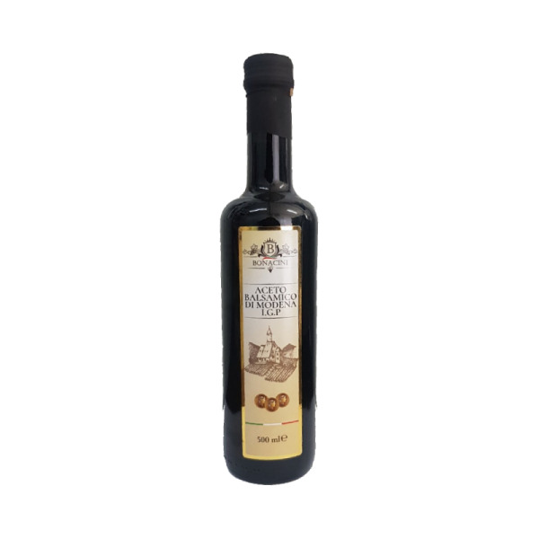 Купить Бальзамический уксус Bonacini Италия фасовка стекло 500 ml — премиальные Бальзамические · Уксусы от Cheese Map™ Украина