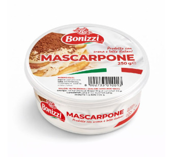 Bonizzi Mascarpone сир вершковий 70% 250 г Італія – фото товару | Сирна Карта