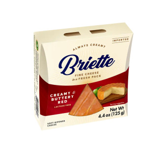 Briette Brie тип Creamy & Buttery Red сыр мягкий сливочный 60% 125 г Германия — фото | Сирна Карта