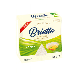 Briette Brie тип Tropical сыр мягкий тропический 60% 125 г Германия — фото | Сирна Карта