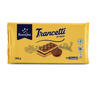 BuonOra Trancetti al Cacao — Бісквіти з шоколадним кремом | Італія | 280 г – фото товару | Сирна Карта