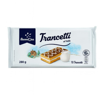 BuonOra Trancetti al Latte — Бісквіти з кремом | Італія | 0.28 кг – фото товару | Сирна Карта