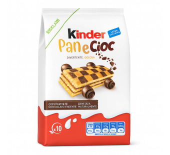 Бисквит Kinder Pan e Cioc | мягкий десерт с шоколадными пластинками | премиум деликатес | Италия | 290 г – Сырная Карта — фото | Сирна Карта