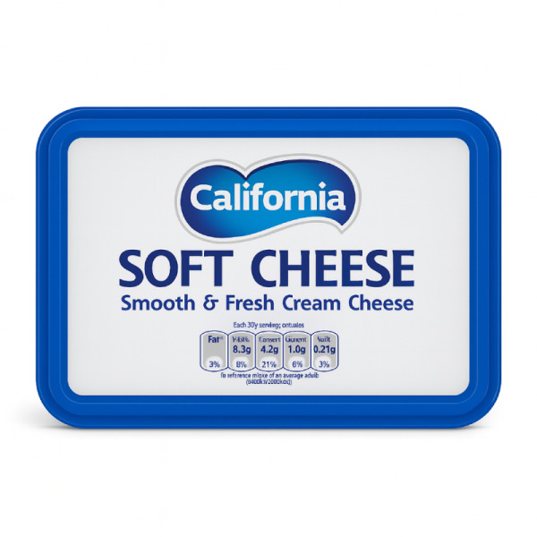 Купити California Soft Cheese Smooth & Fresh Cream Cheese 180 г - Преміальний вершковий сир з Угорщини! Мякість, свіжість, гастрономічне захоплення! — преміальні Сири · Преміум від Cheese Map™ Україна