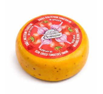 Cesvaine Gouda сир з в’яленими томатами та часником 45% Латвія — фото | Сирна Карта