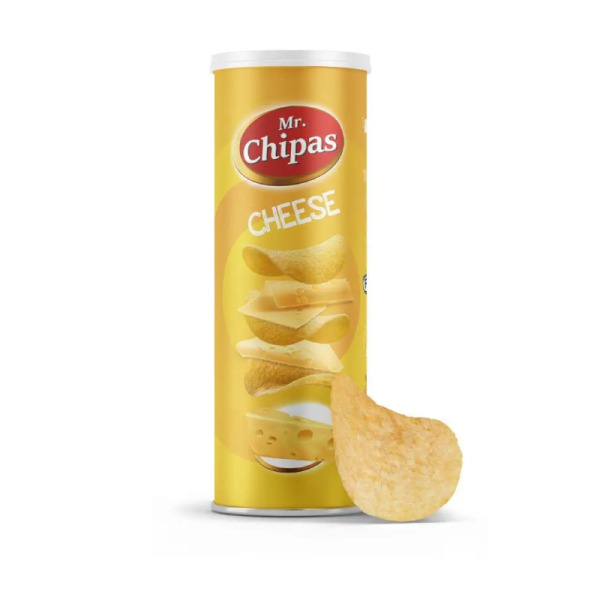 Купити Чіпси картопляні зі смаком сиру Cheese Mr. Chipas фасування 0.16 kg — преміальні Чіпси · Снеки від Cheese Map™ Україна