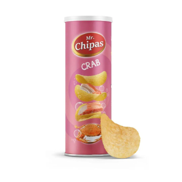 Купить Чипсы картофельные со вкусом краба Crab Mr. Chipas фасовка 0.16 kg — премиальные Чипсы · Снеки от Cheese Map™ Украина