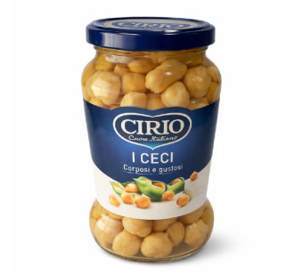 Cirio I Ceci — нут у скляній банці | Італія | 370 г – фото товару | Сирна Карта