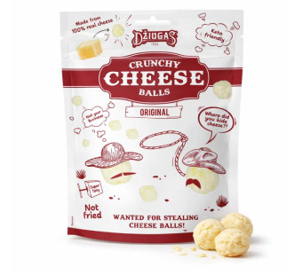 Crunchy Cheese Balls Original Dziugas сирні кульки снеки 40 г Литва — фото | Сирна Карта