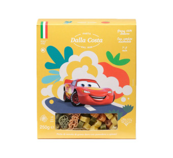 Dalla Costa паста Disney Cars томат та шпинат 250 г – фото товару | Сирна Карта