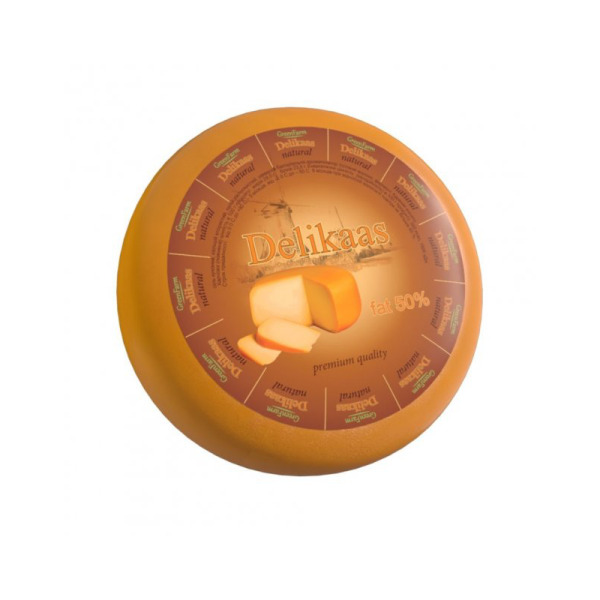 Купити Сир Делікаас Delikaas GreenFarm 45% — преміальні Hollandburg · Преміум від Cheese Map™ Україна