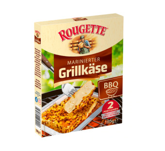 Сыр для гриля маринованный BBQ "Rougette Marinierter Grillkäse" – аромат барбекю в каждом кусочке! - фото | Сирна Карта