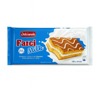 Dolciando Farci Milk — бісквіти з молочним кремом | Італія | 280 г - фото | Сирна Карта