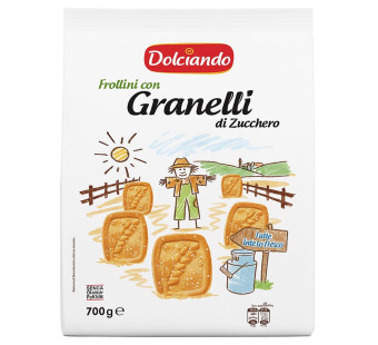 Dolciando Frollini con Granelli di Zucchero — песочное печенье | Италия | 700 г - фото | Сирна Карта