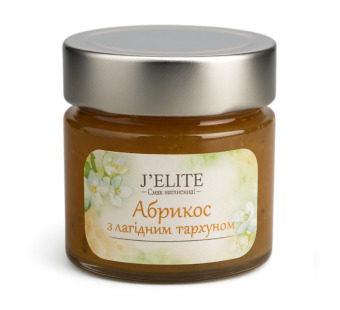 Джем-десерт J’ELITE «Абрикос з м'яким тархуном» 165 г – вишукане доповнення до сирів та гастрономічних сетів! - фото | Сирна Карта