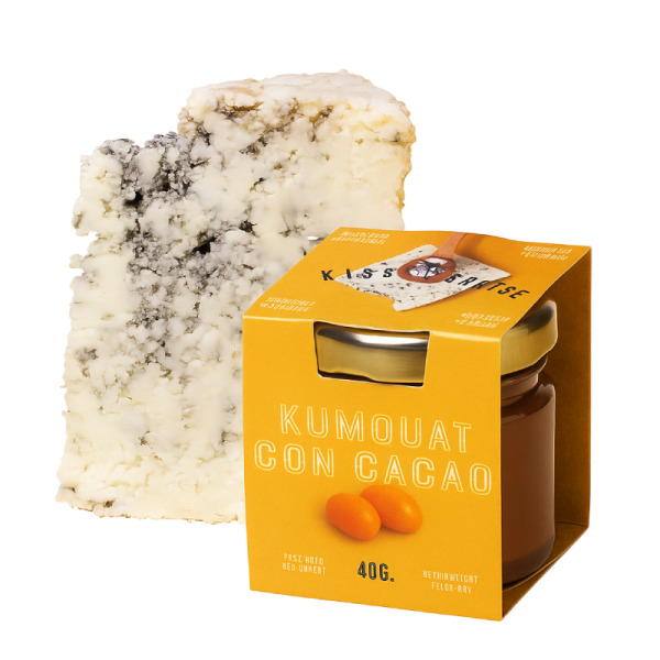 Купити Джем до сиру Kiss the Cheese Kumquat con Cacao - іспанський кулінарний шедевр з кумкватом і какао! — преміальні Джеми · Мед від Cheese Map™ Україна