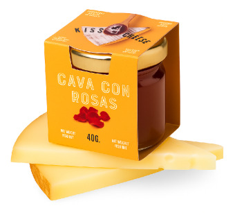 Джем к сыру "Kiss the Cheese" Cava con Rosas – изысканный союз игристого вина и лепестков роз! - фото | Сирна Карта