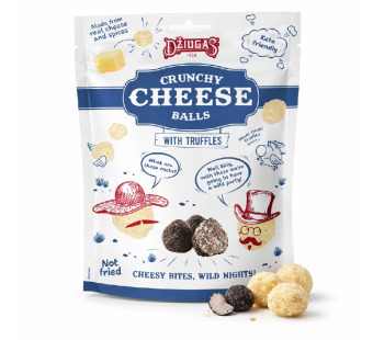 Dziugas Crunchy Cheese Balls сырные шарики с трюфелем 40 г Литва — фото | Сирна Карта