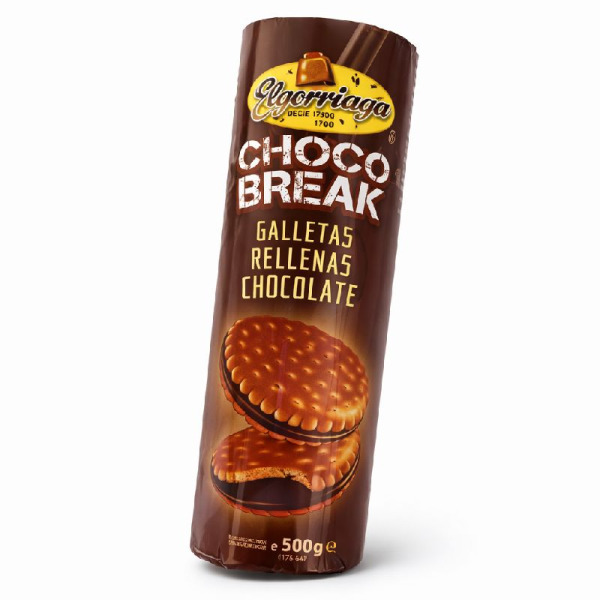 Elgorriaga Choco Break — Печенье с шоколадной начинкой | Испания | 500 г – фото товара | Сырная Карта