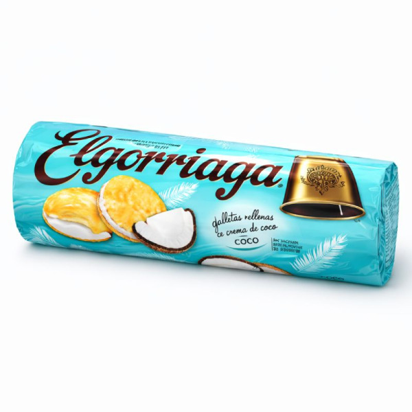 Elgorriaga Coco — Печиво з кокосовою начинкою | Іспанія | 500 г – фото товару | Сирна Карта