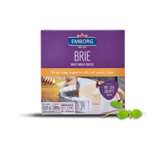 Emborg Brie сыр мягкий 50% 125 г Дания - фото | Сирна Карта