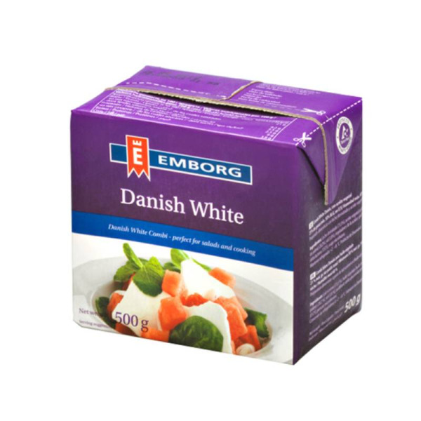 Купить Сыр аналог Феты Danish White Emborg Дания фасовки 0.5 kg — премиальные Emborg · Северные от Cheese Map™ Украина