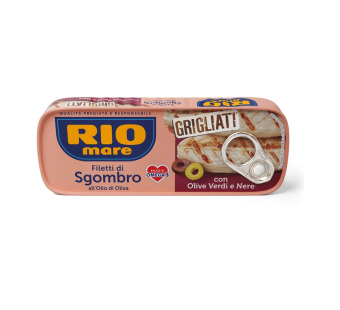 Філе скумбрії на грилі з оливками "Rio Mare" Італія фасування жерсть 0.12 kg - фото | Сирна Карта