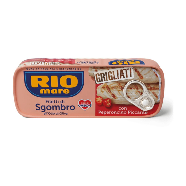 Купити Філе скумбрії на грилі з перцем чилі Rio Mare Італія фасування жерсть 0.12 kg — преміальні Морепродукти · Анчоуси від Cheese Map™ Україна
