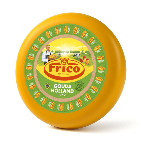 Купити Frico Gouda Mild — Сир Гауда молодий напівтвердий ваговий | Нідерланди | 1 кг — преміальні Frico · Класичні від Cheese Map™ Україна