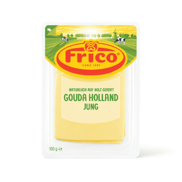 Купить Frico Gouda — Сыр Гауда нарезка полутвердый | Нидерланды | 0.15 кг — премиальные Frico · Классические от Cheese Map™ Украина