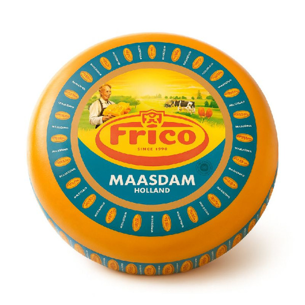 Купити Frico Maasdam — Сир Маасдам напівтвердий ваговий | Нідерланди | 1 кг — преміальні Frico · Класичні від Cheese Map™ Україна