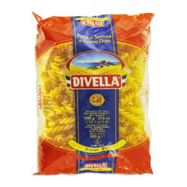 Купити Макарони Fusilli 040 Divella Італія фасування 0.5 kg — преміальні Паста · Макарони від Cheese Map™ Україна