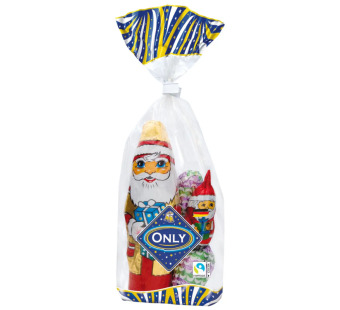 Фигурки из молочного шоколада микс Santa Clauses "Only" фасовка 100 g - фото | Сирна Карта