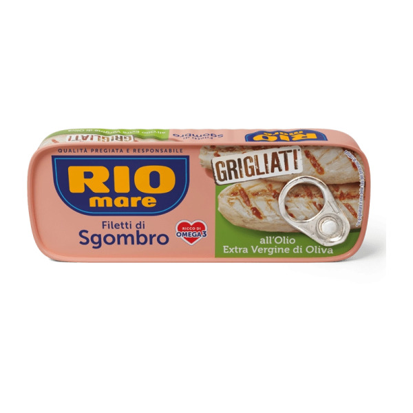 Купить Филе скумбрии на гриле в оливковом масле Rio Mare Италия фасовка жесть 0.12 kg — премиальные Морепродукты · Анчоусы от Cheese Map™ Украина