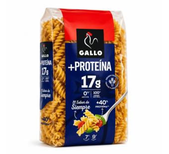 Gallo Proteína Fusilli макарони протеїнові 400 г Іспанія - фото | Сирна Карта