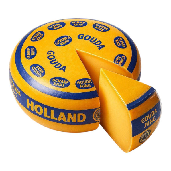 Купить Сыр Гауда Gouda Holland 51% — молодой голландский сыр премиум-класса!  Настоящая классика Нидерландов с мягким вкусом и шелковистой текстурой — премиальные Голландские · Сыры от Cheese Map™ Украина
