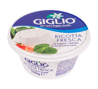 Giglio Ricotta сир 44% 250 г Італія - фото | Сирна Карта