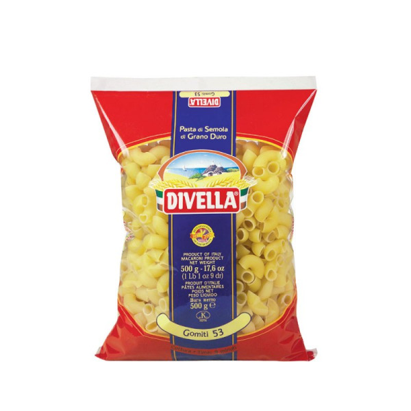 Купить Макароны Gomiti 053 Divella Италия фасовка 0.5 kg — премиальные Паста · Макароны от Cheese Map™ Украина
