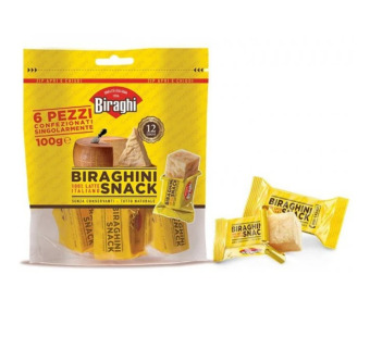 Сир Gran Biraghi Snack 100 г – італійський твердий сир у зручному форматі снеків! ✨ – фото товару | Сирна Карта