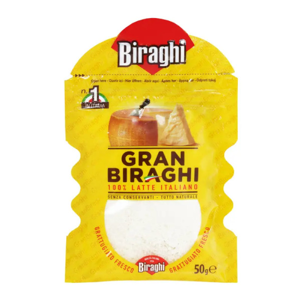 Купить Сыр твердый тертый Gran Biraghi фасовка 0.05 kg — премиальные Итальянские · Сыры от Cheese Map™ Украина