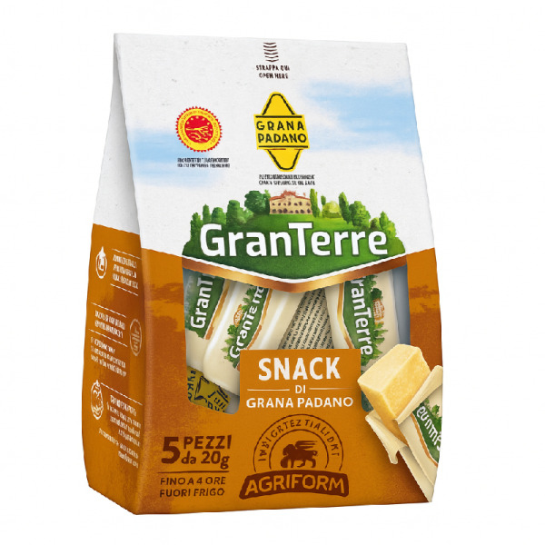 Купити Grana Padano GranTerre Snack – преміальний італійський сир у форматі для справжніх гурманів та ресторанів!  Унікальний смак, зручний формат, 100% DOP-якість! — преміальні Італійські · Сири від Cheese Map™ Україна