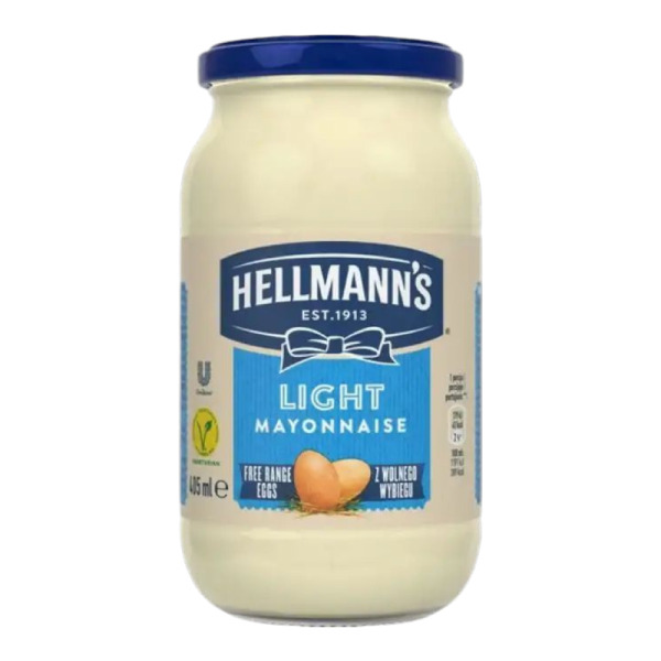 Купити Майонез Light Hellmanns 405 мл (у склі) - легендарний смак зі зниженою калорійністю! Преміум-якість для тих, хто обирає усвідомлене харчування — преміальні Гірчиці · Майонези від Cheese Map™ Україна