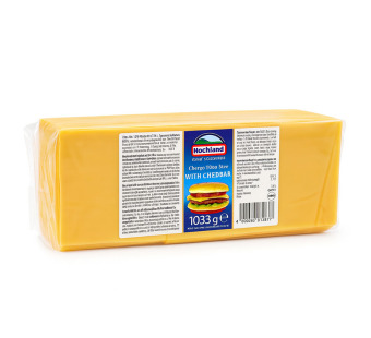 Hochland Cheddar сир слайсами 1.033 кг Польща — фото | Сирна Карта