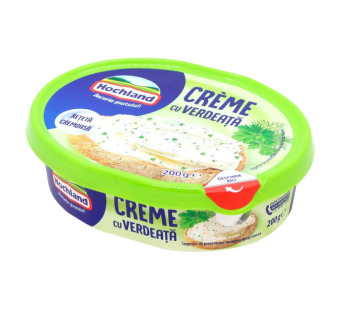 Hochland Creme сыр сливочный с травами 200 г Польша - фото | Сирна Карта