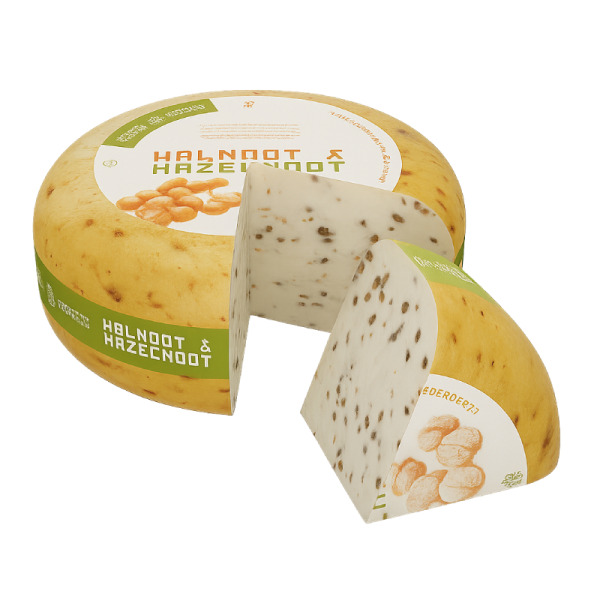 Купити Holnoot & Hazelnut Cheese – голландський сир з волоським і лісовим горіхом: преміальний смак, унікальний склад та гастрономічний стиль! — преміальні Голландські · Сири від Cheese Map™ Україна