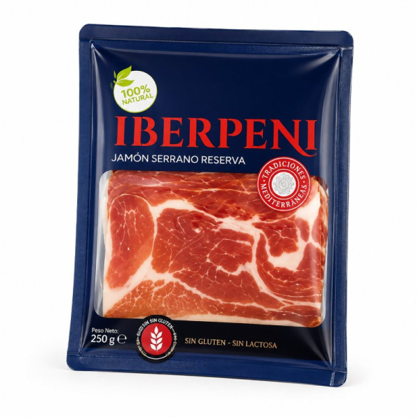 Iberpeni Jamón Serrano Reserva хамон 250 г Іспанія – фото товару | Сирна Карта